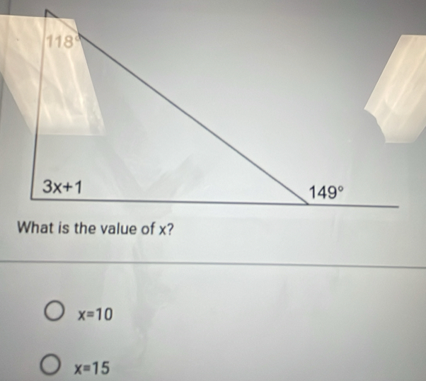 x=10
x=15