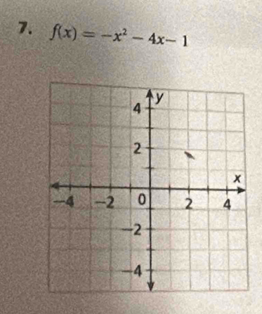 f(x)=-x^2-4x-1