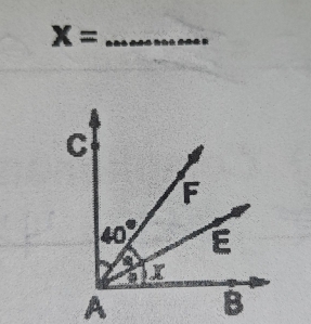 X=
A