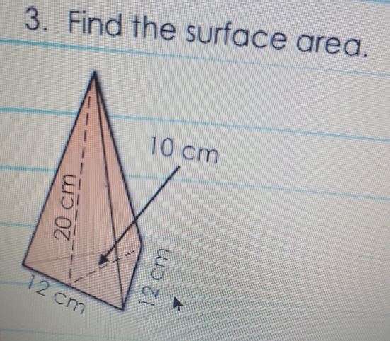 Find the surface area.