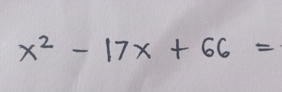 x^2-17x+66=