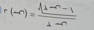 r(-n)= (h-r-1)/r-r 