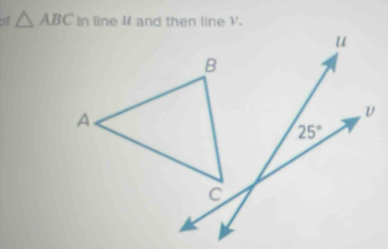 △ ABC in line # and then line V.