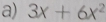 3x+6x^2