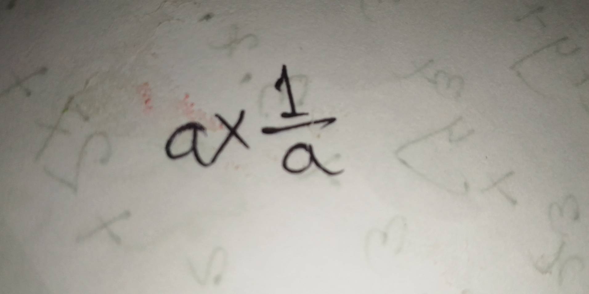 a*  1/a 