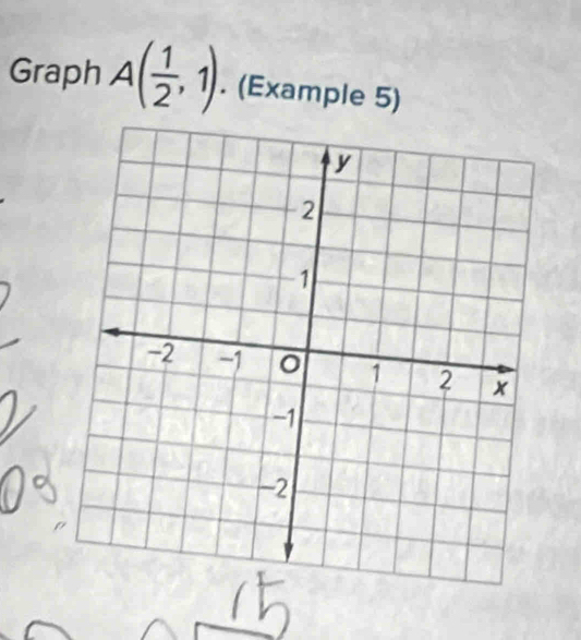 Graph A( 1/2 ,1). (Example 5)