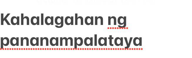 Kahalagahan ng 
pananampalataya