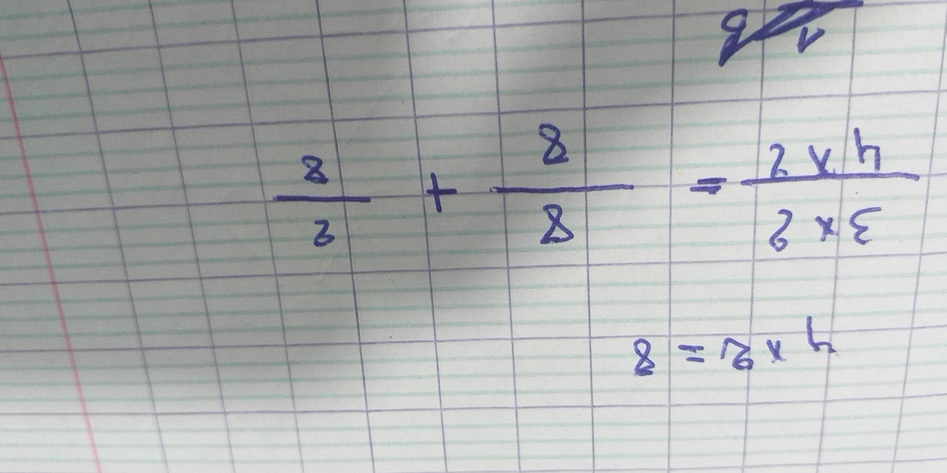  8/3 + 8/8 = (2* h)/2* varepsilon  
12=3* 4