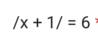 /x+1/=6