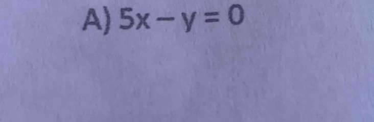 5x-y=0