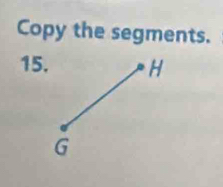 Copy the segments.