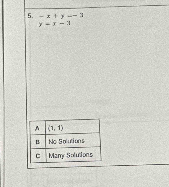 -x+y=-3
y=x-3