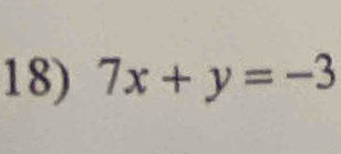 7x+y=-3