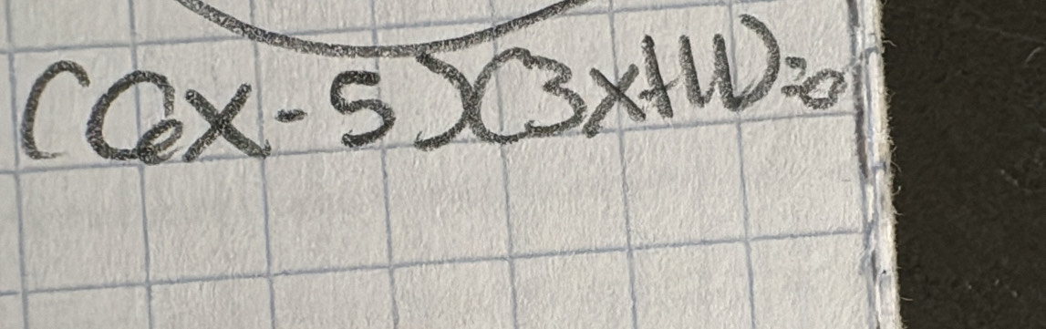 (6x-5)(3x+w)=0