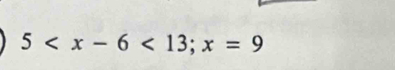 5 ; x=9