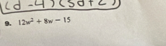 12w^2+8w-15