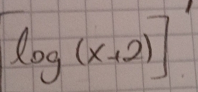 log (x+2)]