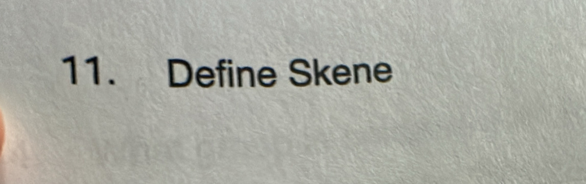 Define Skene