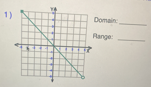 1)Domain: 
Range:_