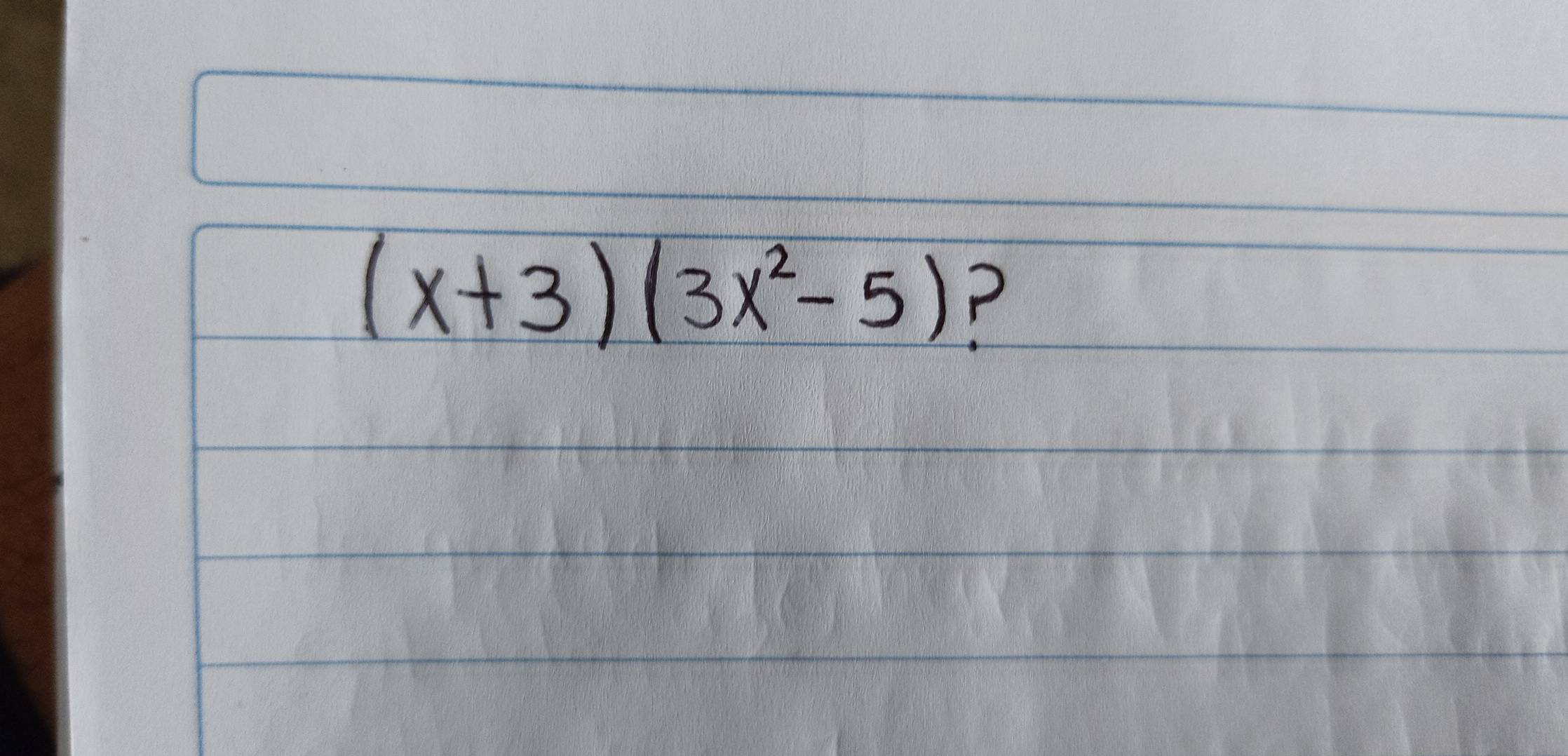 (x+3)(3x^2-5) P