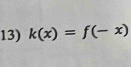 k(x)=f(-x)