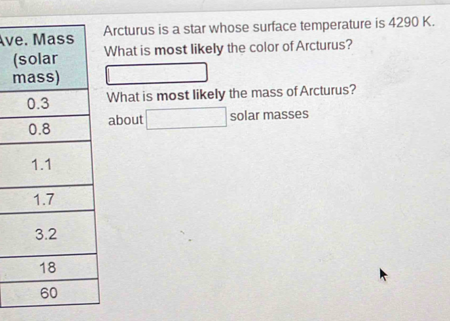 Solved: vArcturus is a star whose surface temperature is 4290 K. (What ...