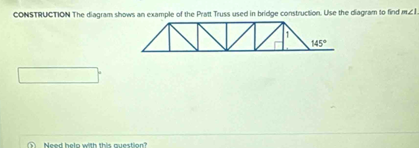 Solved: CONSTRUCTION The diagram shows an example of the Pratt Truss ...