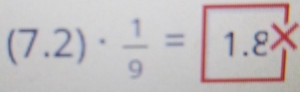 (7.2)·  1/9 = 1.varepsilon 