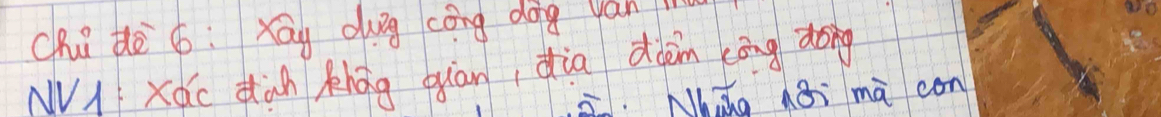 chi dè 6: Xay dug cōng dong van 
Mi Xác diàn khāg quiàn, dia dàin cāng dong 
Nhing nái mā con