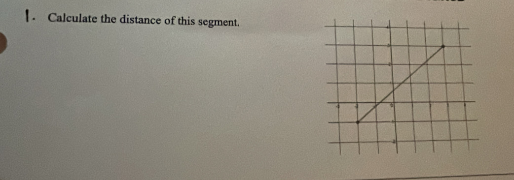 Calculate the distance of this segment.