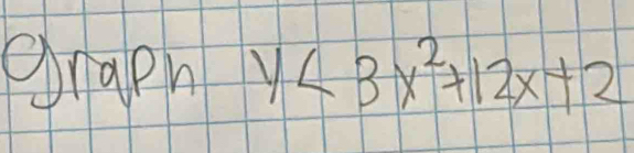 graph y<3x^2+12x+2