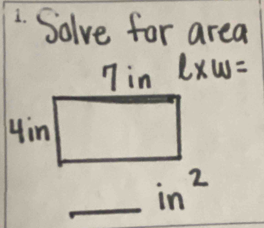 Solve for area