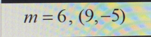 m=6,(9,-5)