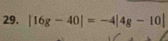 |16g-40|=-4|4g-10|
