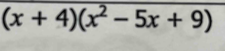 (x+4)(x^2-5x+9)