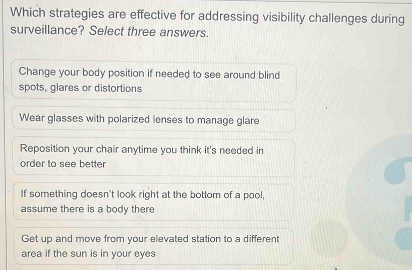 Solved: Which strategies are effective for addressing visibility ...