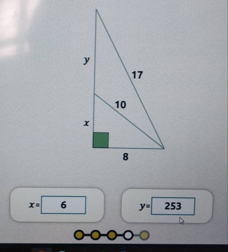 x=6
y=253 □