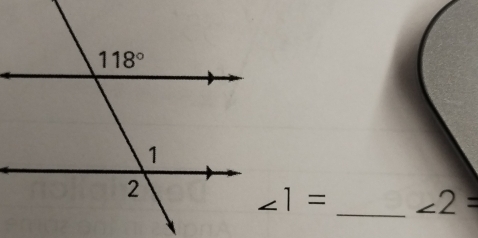 ∠ 1= ∠ 2=