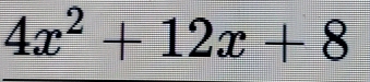 4x^2+12x+8