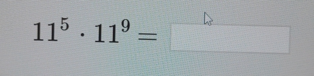 11^5· 11^9=□