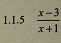  (x-3)/x+1 