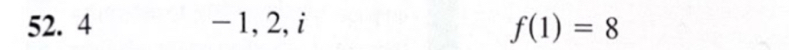 4 - 1, 2, i f(1)=8
