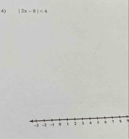 |2x-8|<4</tex> 
9