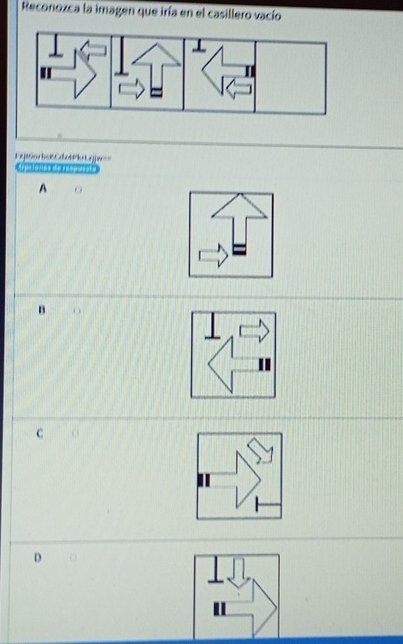 Reconozca la imagen que iría en el casillero vacío
Eejsion boc ewdk Eejw =-

A
B
C