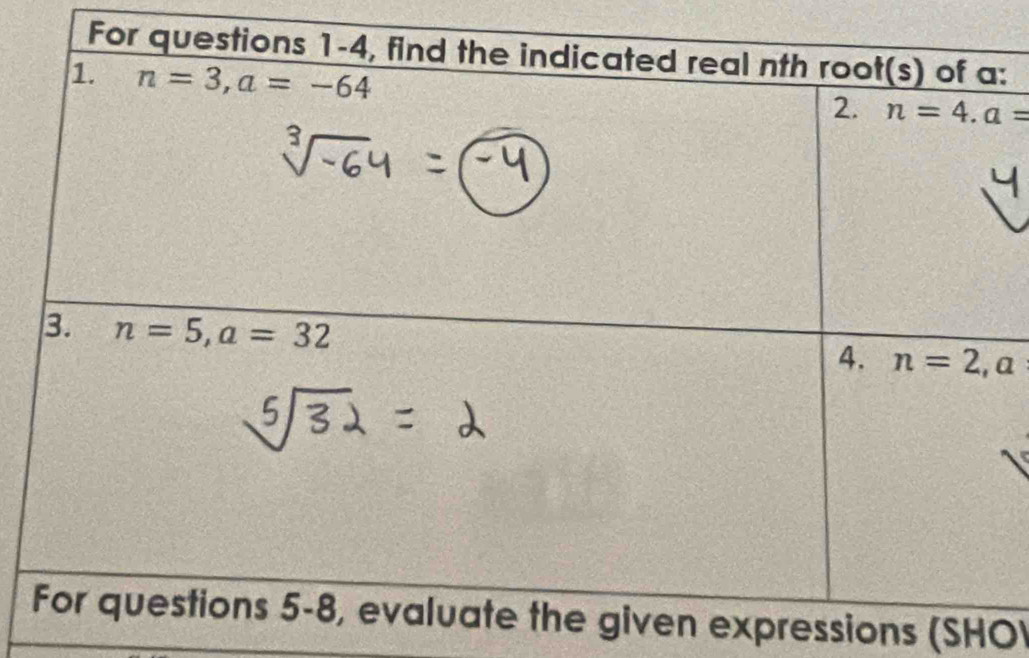 expressions (SHO)