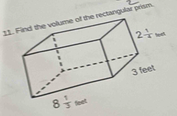 11rectangular prism.