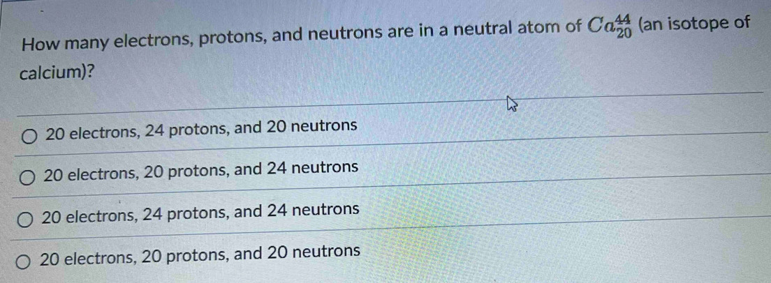 Solved: How many electrons, protons, and neutrons are in a neutral atom ...