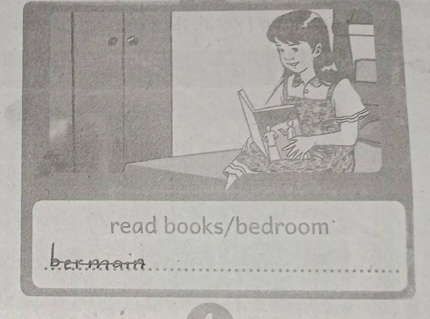 read books/bedroom