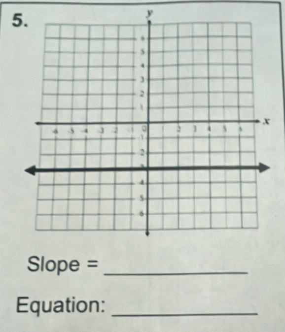 Slope =_ 
Equation:_