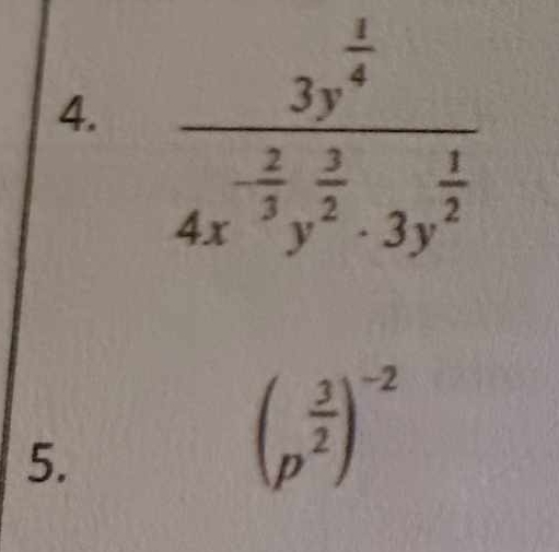 (p^(frac 3)2)^-2